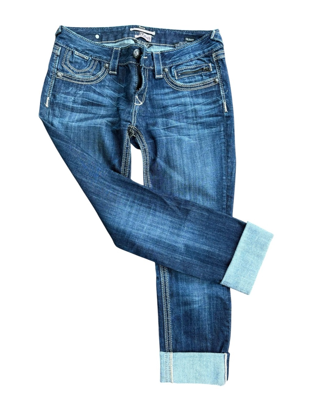 Size 8 Express Dark Blue Boyfriend Jeans